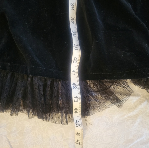 Vintage y2k Tripp velvet maxi skirt victorian romantic goth - Picture 5 of 9